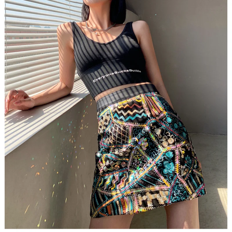SHZQ 2021 Spring Women Skirt Genuine Sheepskin Leather Female High Waist Skirt Sequins Fashion Sexy Lady
SHZQ 2021 Spring Women Skirt Genuine Sheepskin Leather Female High Waist Skirt Sequins Fashion Sexy Lady