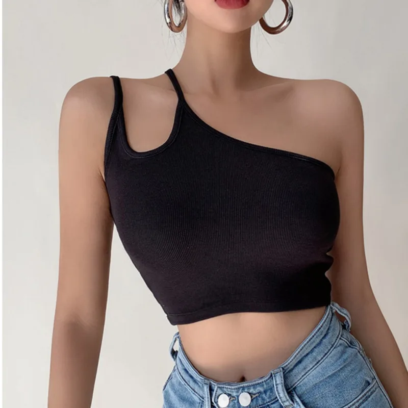 Kywommnz Sexy Tight-fitting T-shirt Thin Oblique Shoulder Sling Women Summer 2021 Irregular T Shirt Short Umbilical Vest E2255
Kywommnz Sexy Tight-fitting T-shirt Thin Oblique Shoulder Sling Women Summer 2021 Irregular T Shirt Short Umbilical Vest E2255