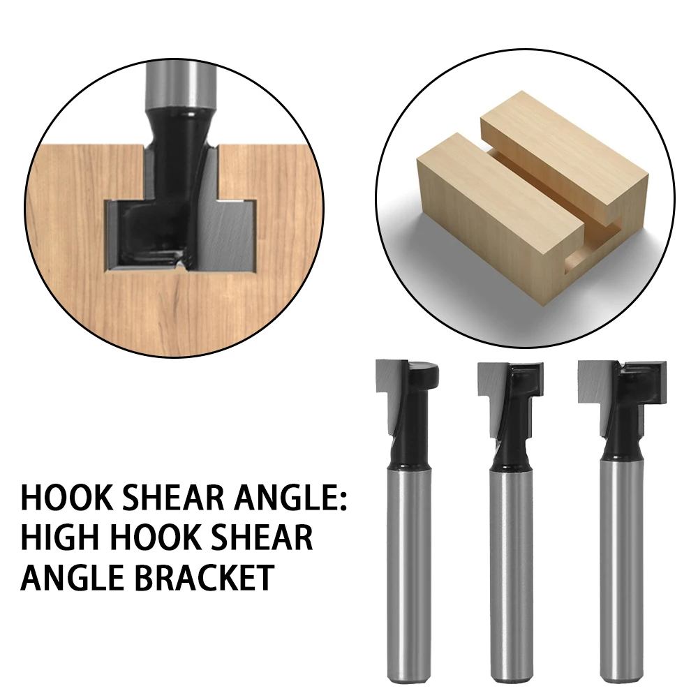 1 / 4 "6 Mm 8 Mm Shank T-slot Milling Cutter Router Drill Set Hexagon Bolt Keyhole Drill T-type Woodworking Slotting Cutter
1 / 4 "6 Mm 8 Mm Shank T-slot Milling Cutter Router Drill Set Hexagon Bolt Keyhole Drill T-type Woodworking Slotting Cutter