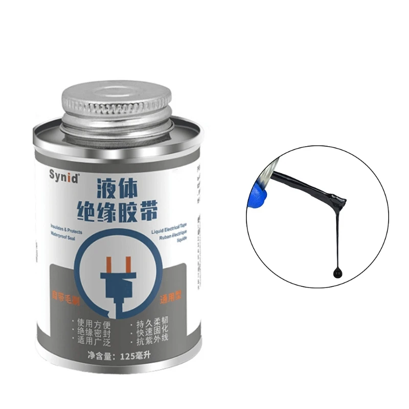 30/125ml Liquid Insulation Tape Fast Dry Insulating Waterproof Liquid Tape
30/125ml Liquid Insulation Tape Fast Dry Insulating Waterproof Liquid Tape