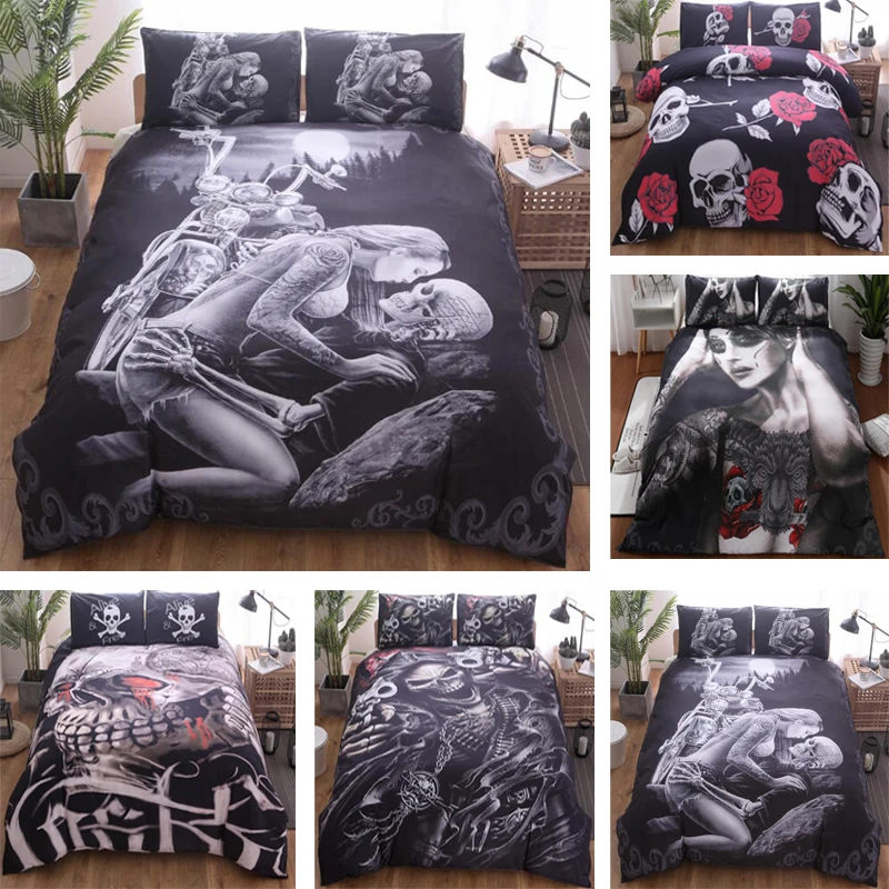 Cool 3D Skelet Skull Design Polyester Bedding Set Duvet Cover Quilt Cover Pillowcases Without Filler Without Sheet Home Textile
Cool 3D Skelet Skull Design Polyester Bedding Set Duvet Cover Quilt Cover Pillowcases Without Filler Without Sheet Home Textile