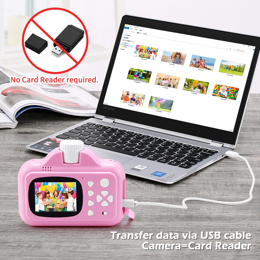 Kids Camera WIFI Instant Print Camera Thermal Printer Wireless WIFI Phone Printer 32GB Card 1080P HD Children Digital Camera Toy
Kids Camera WIFI Instant Print Camera Thermal Printer Wireless WIFI Phone Printer 32GB Card 1080P HD Children Digital Camera Toy
