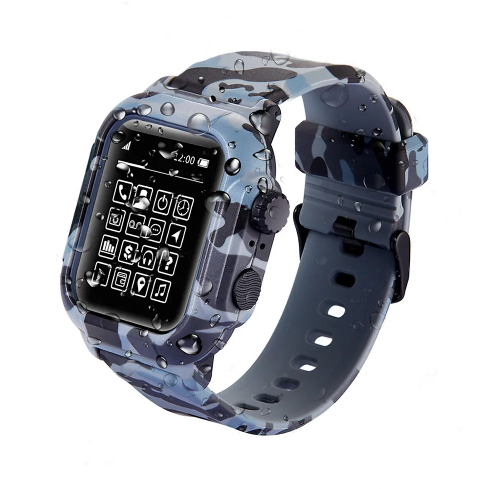 Камуфляжный водонепроницаемый чехол и силиконовый ремешок для Apple Watch Band Series SE 6, 5, 4, 3, 2, спортивный браслет с рамкой для iWatch 42 мм, 44 мм
Камуфляжный водонепроницаемый чехол и силиконовый ремешок для Apple Watch Band Series SE 6, 5, 4, 3, 2, спортивный браслет с рамкой для iWatch 42 мм, 44 мм