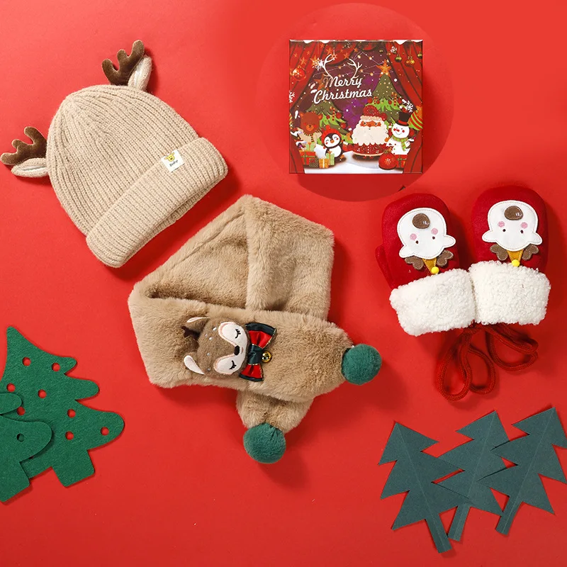 New Winter 2021Children's Hat Scarf Gloves Three-Piece Set Cute Antler Wool Hat Cartoon Gloves Plush Bib Christmas Gift For Kids
New Winter 2021Children's Hat Scarf Gloves Three-Piece Set Cute Antler Wool Hat Cartoon Gloves Plush Bib Christmas Gift For Kids