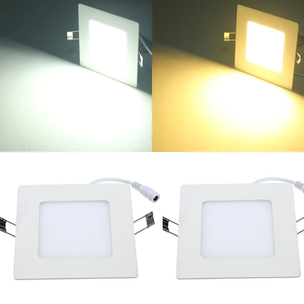 

Free shipping 9W led panel lights Epistar chip 720lm warm white/white square suspended SMD 85-265V