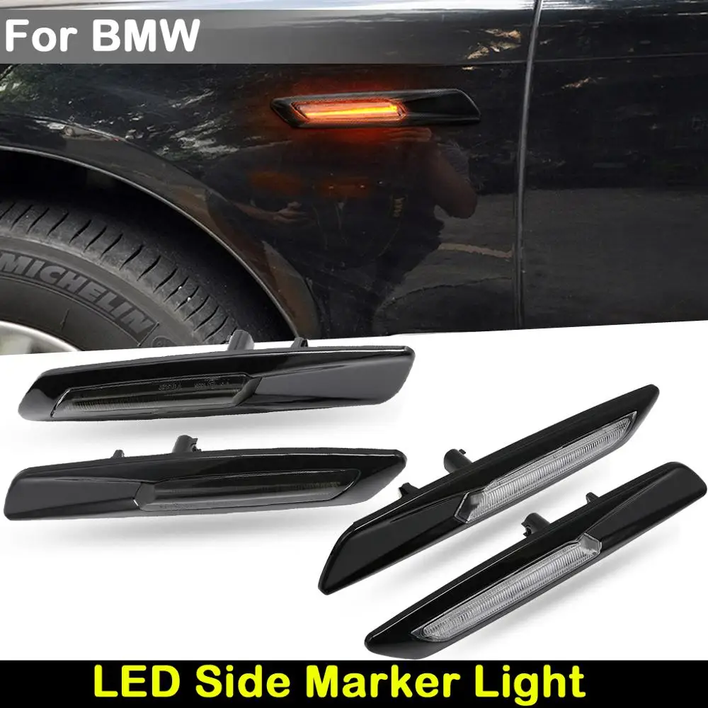 For BMW 1Series E82 E88 3Series E90 E91 E92 E93 5Series E60 E61 Car Black Chrome Finishes LED Side Marker Lamp Turn Signal Light
For BMW 1Series E82 E88 3Series E90 E91 E92 E93 5Series E60 E61 Car Black Chrome Finishes LED Side Marker Lamp Turn Signal Light