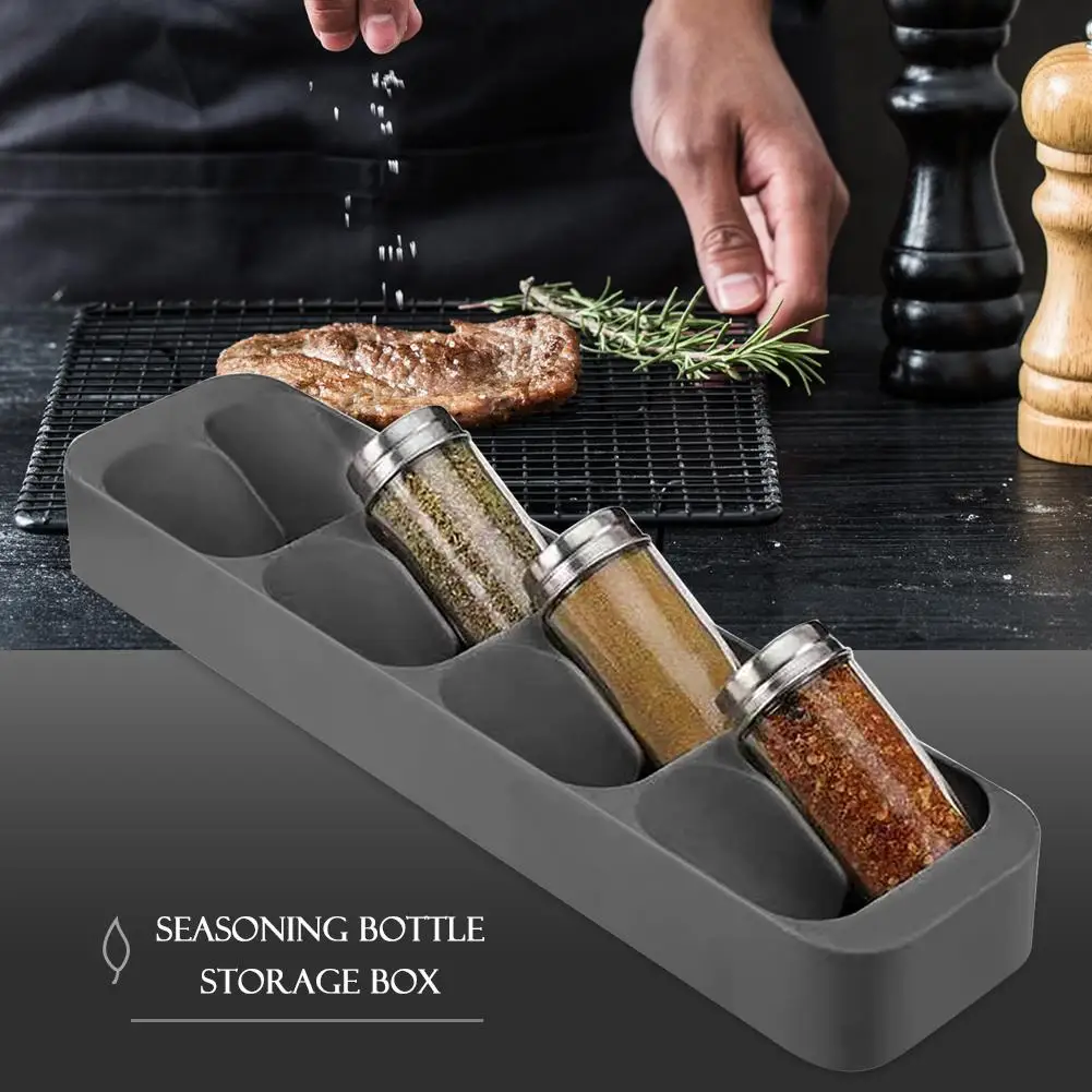 Eight Slots Drawer Condiment Seasoning Bottle Storage Holder 8 Grid Crucible Storage Organizer Condiment Tank Kitchen Organizer 
Eight Slots Drawer Condiment Seasoning Bottle Storage Holder 8 Grid Crucible Storage Organizer Condiment Tank Kitchen Organizer