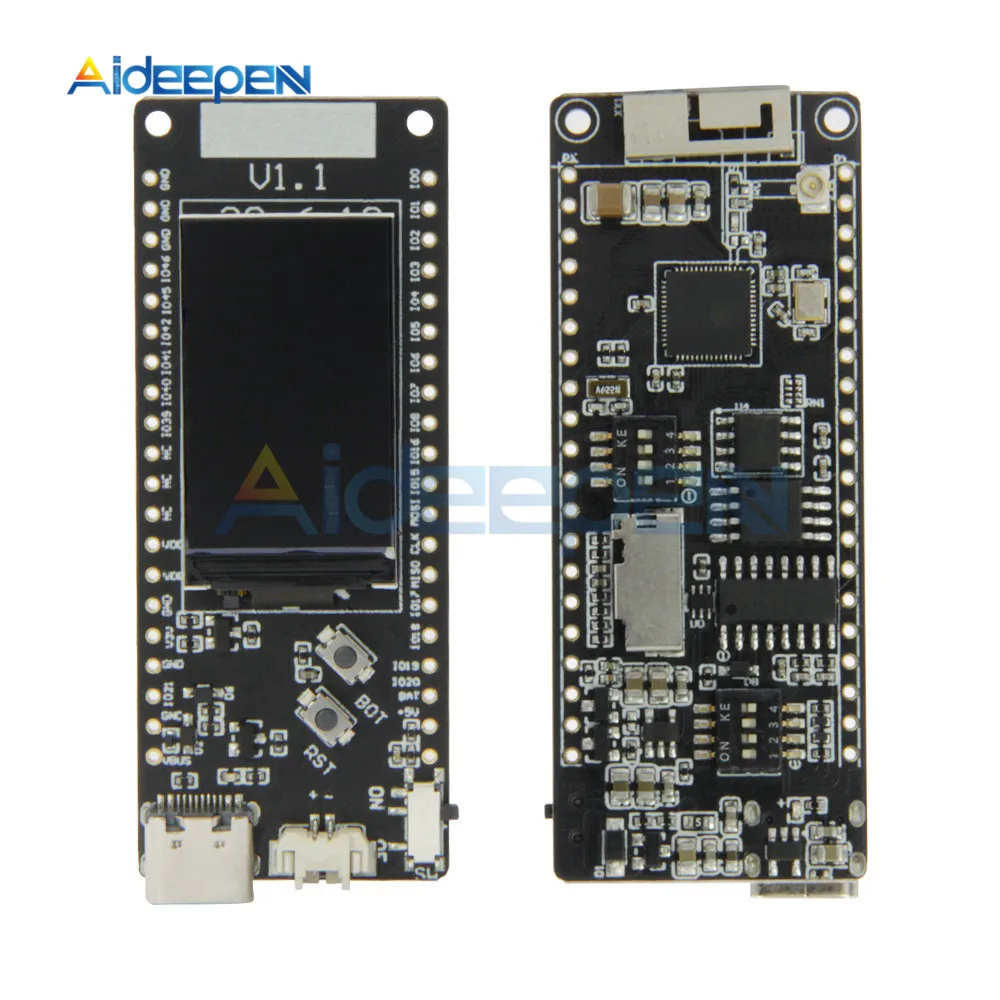 1,14 дюйма T8 LCD ESP32-S2 V1.1 беспроводной модуль Wi-Fi Разъем Type-c TF слот для карт макетная плата для TTGO
1,14 дюйма T8 LCD ESP32-S2 V1.1 беспроводной модуль Wi-Fi Разъем Type-c TF слот для карт макетная плата для TTGO