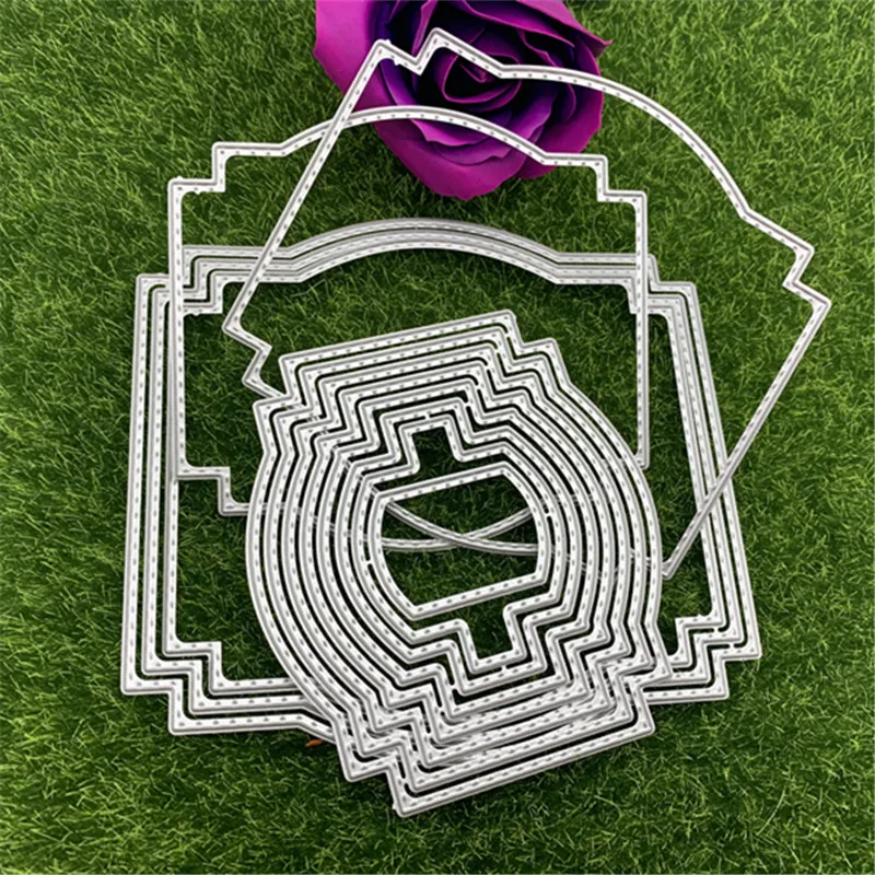 13pc nesting frame backgrounMetal Cutting Dies Stencils For DIY Scrapbooking Decorative Embossing Handcraft Die Cutting Template 
13pc nesting frame backgrounMetal Cutting Dies Stencils For DIY Scrapbooking Decorative Embossing Handcraft Die Cutting Template