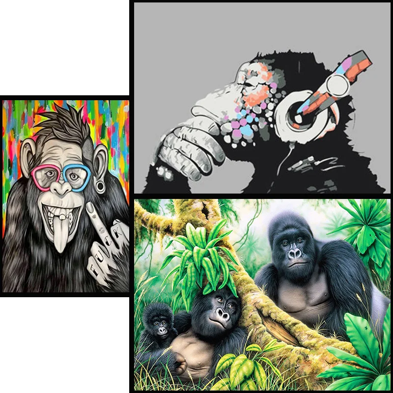 Алмазная 5D Вышивка «милая Горилла», Набор для творчества, вышивка крестиком, мозаика, украшение для дома
Алмазная 5D Вышивка «милая Горилла», Набор для творчества, вышивка крестиком, мозаика, украшение для дома