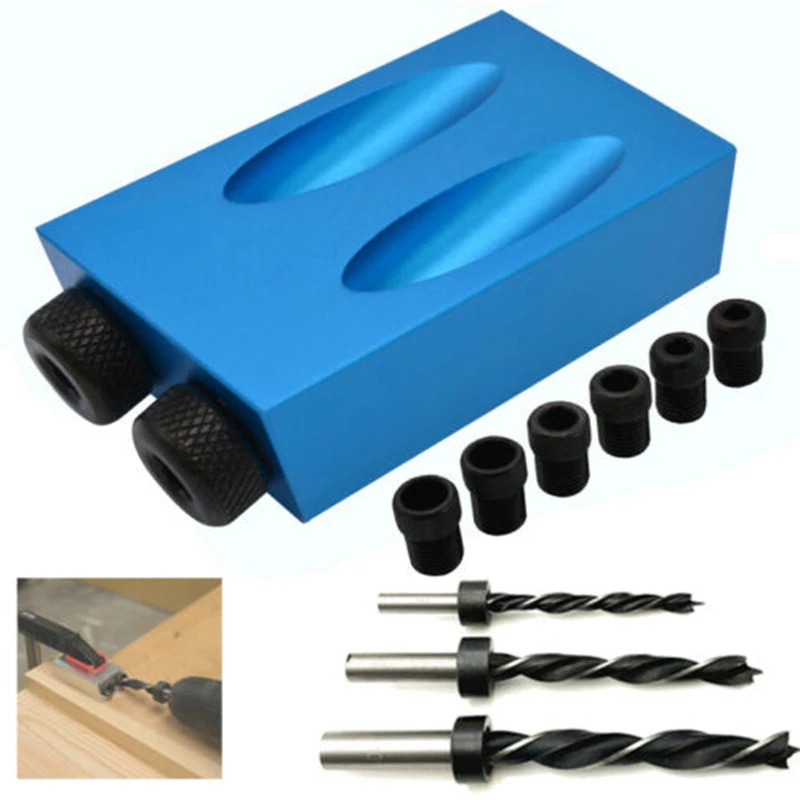 2020 High Quality 1 Set 15Angle Pocket Hole Screw Jig Wood Joint Tool W/ Dowel Drill Carpente
2020 High Quality 1 Set 15Angle Pocket Hole Screw Jig Wood Joint Tool W/ Dowel Drill Carpente