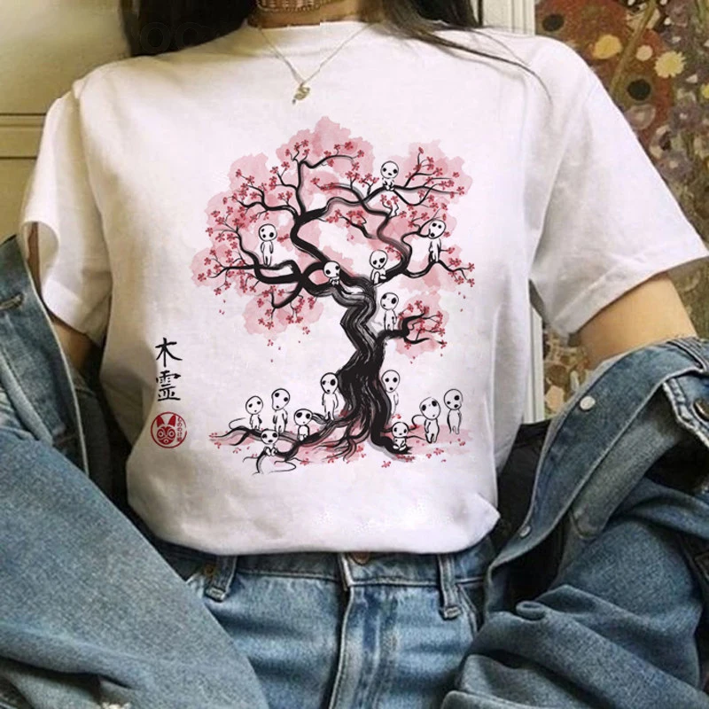 Totoro Studio Ghibli Harajuku Kawaii Women's T-shirt Ullzang Miyazaki Hayao Funny Cartoon Cute Anime Harajuku Top Tee Female
Totoro Studio Ghibli Harajuku Kawaii Women's T-shirt Ullzang Miyazaki Hayao Funny Cartoon Cute Anime Harajuku Top Tee Female