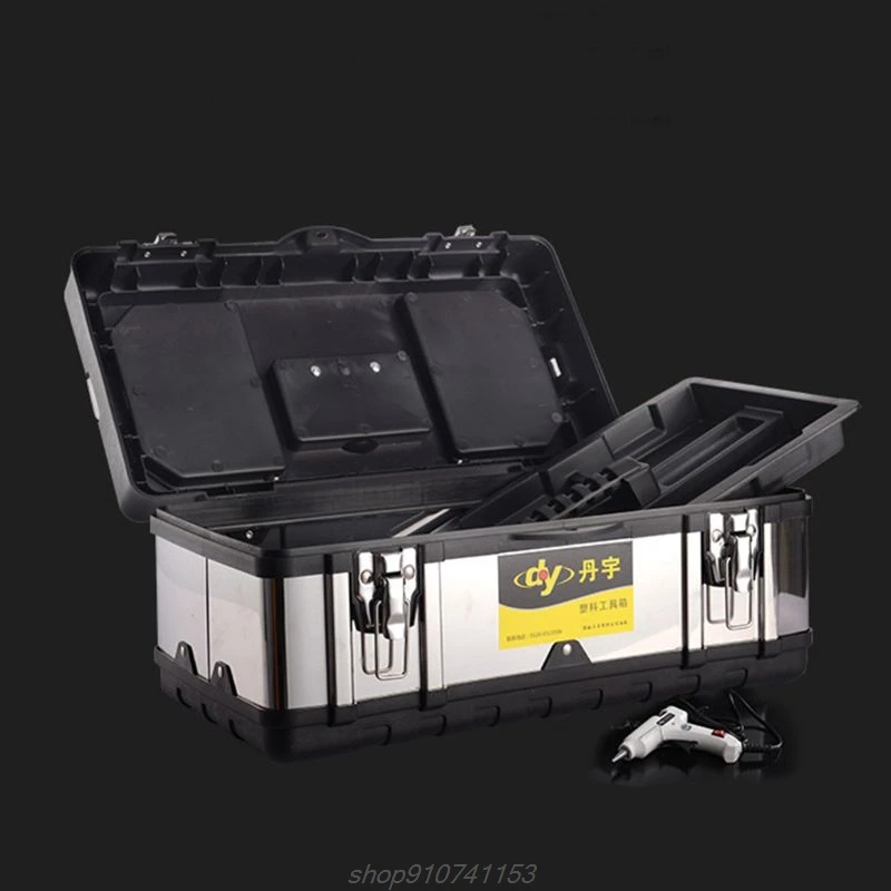 Multifunctional Double Layer Stainless Steel Tool Box Plastic Portable Organizer with Lid D17 20 Dropshipping
Multifunctional Double Layer Stainless Steel Tool Box Plastic Portable Organizer with Lid D17 20 Dropshipping