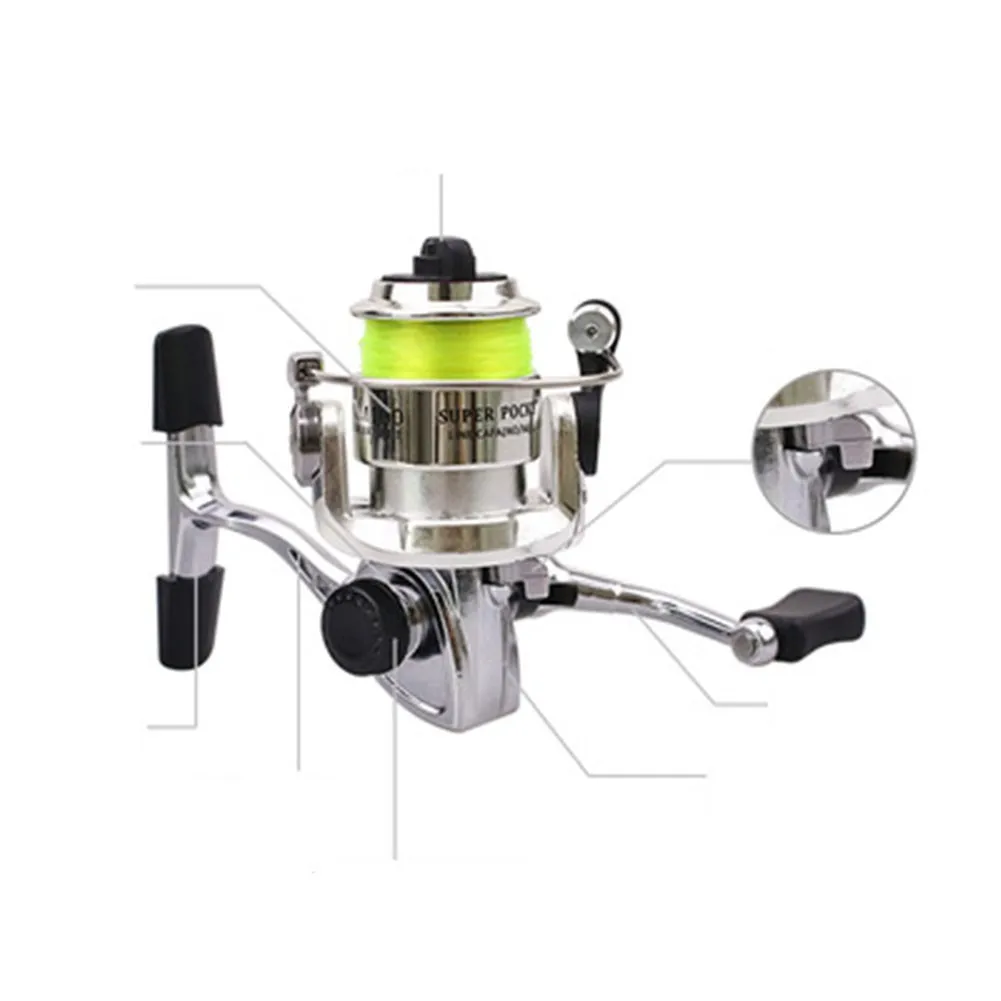 Mini 100 Pocket Spinning Fishing Reel Fishing Tackle 4.3:1 Gear Ration 2+1BB Reel Rocker Arm Interchanged Fishing Accessory
Mini 100 Pocket Spinning Fishing Reel Fishing Tackle 4.3:1 Gear Ration 2+1BB Reel Rocker Arm Interchanged Fishing Accessory
