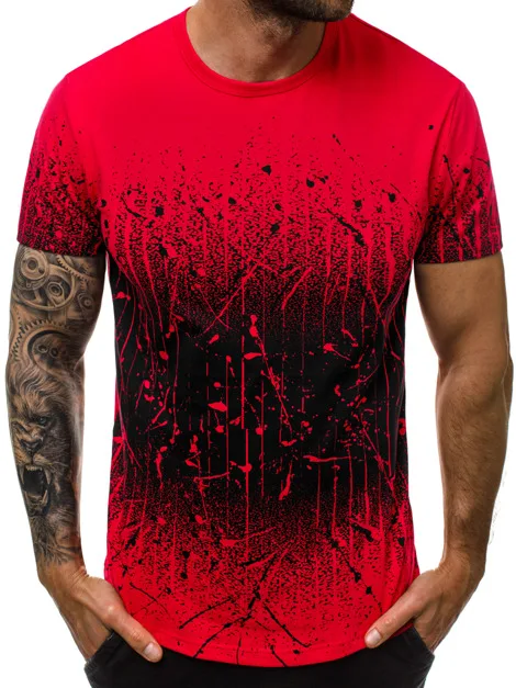 2019 foreign trade leisure fashion personality gradient printing large size round collar slim short sleeve T-shirt
2019 foreign trade leisure fashion personality gradient printing large size round collar slim short sleeve T-shirt