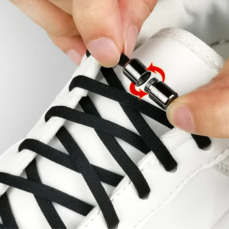 Elastic No Tie Shoelaces Metal Lock Shoe Laces For Kids Adult Sneakers Quick Shoelaces Semicircle Shoelaces Lazy 24 colors
Elastic No Tie Shoelaces Metal Lock Shoe Laces For Kids Adult Sneakers Quick Shoelaces Semicircle Shoelaces Lazy 24 colors