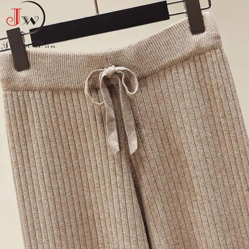 Autumn Winter Women Fashion Straight Pants Casual Loose High Waist Knitted Wide Leg Pants Trousers Femme Streetwear Slacks
Autumn Winter Women Fashion Straight Pants Casual Loose High Waist Knitted Wide Leg Pants Trousers Femme Streetwear Slacks