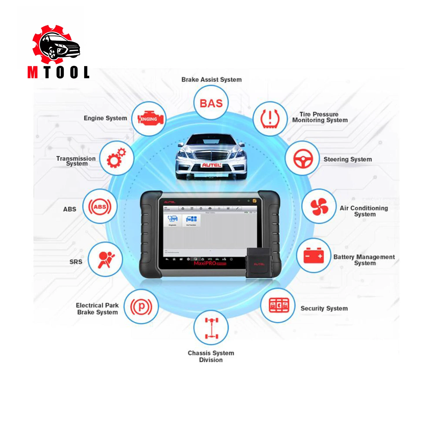 Autel MaxiPRO MP808TS OBDII Car Automotive Diagnostic Tool OBD2 Scanner OBD 2 Code Reader TPMS Functions PK AP200 MK808 MK808TS
Autel MaxiPRO MP808TS OBDII Car Automotive Diagnostic Tool OBD2 Scanner OBD 2 Code Reader TPMS Functions PK AP200 MK808 MK808TS