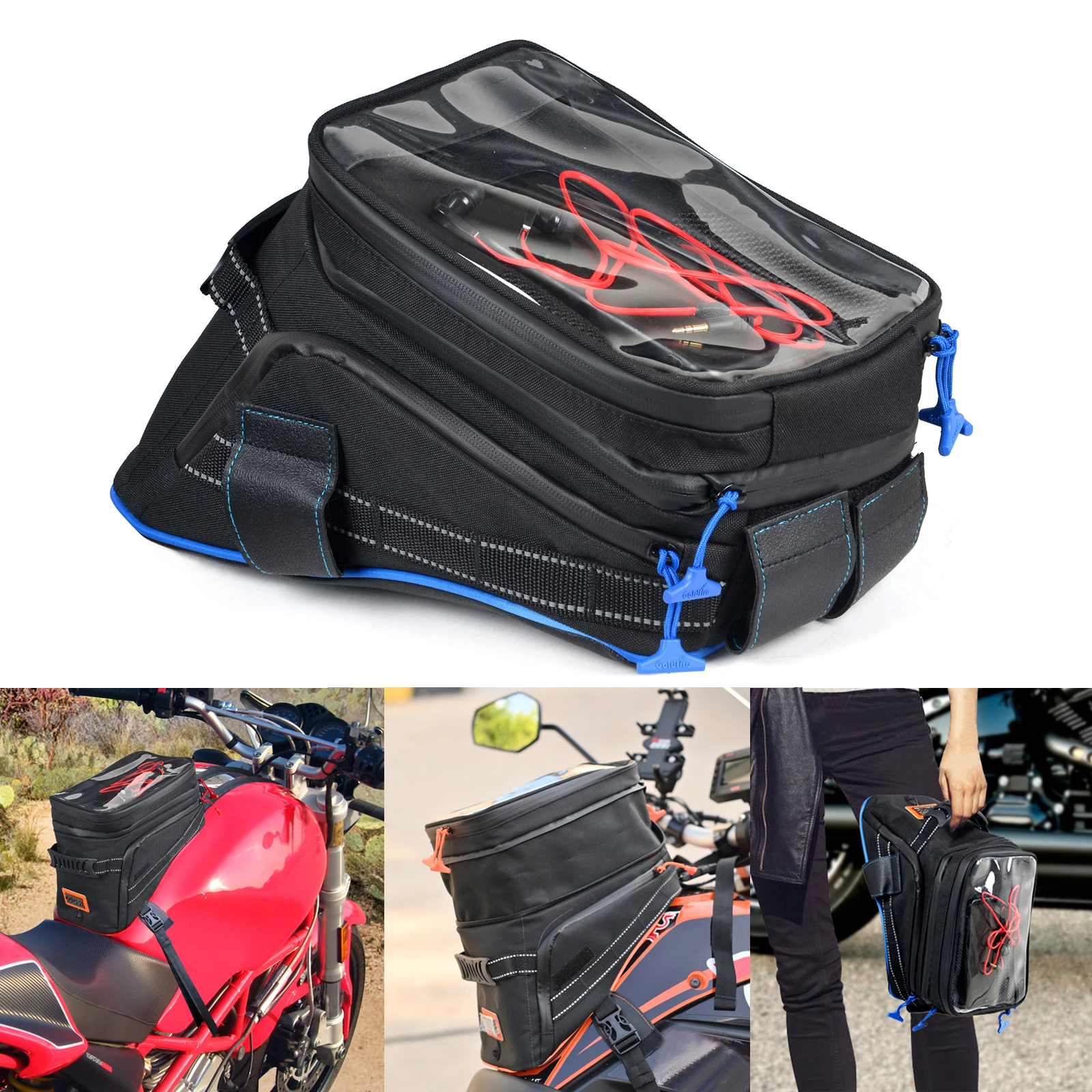 Universal Motorcycle Bags Fuel Gas Tank Bags with Sensitive Touch Screen Device Cell Phone Holder Pocket For Motor Riding
Universal Motorcycle Bags Fuel Gas Tank Bags with Sensitive Touch Screen Device Cell Phone Holder Pocket For Motor Riding