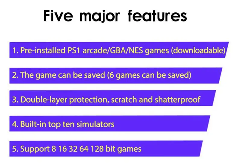 4.3'' 8GB Handheld Game Console Player Built-in 10000 Games Portable Classic Dual-Shaking Game Console 8G Built-In 1W Game
4.3'' 8GB Handheld Game Console Player Built-in 10000 Games Portable Classic Dual-Shaking Game Console 8G Built-In 1W Game