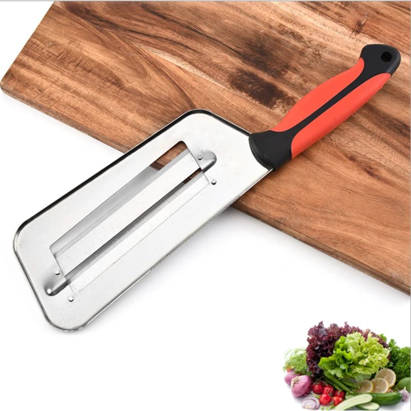 Vegetable Slicer Knife Double 2 Slice Blade Slicing Kitchen Knife Fish Scale Cleaner Knive Cabbage Slicer
Vegetable Slicer Knife Double 2 Slice Blade Slicing Kitchen Knife Fish Scale Cleaner Knive Cabbage Slicer
