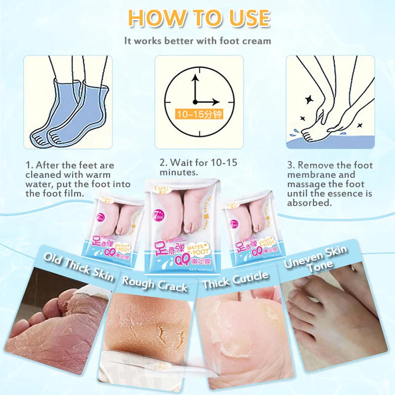 1 bag Smooth Foot Mask Seaweed Anti Crack Heel Remove Skin Feet Patch Socks For Pedicure Moisturizing Nourishing Peeling Care
1 bag Smooth Foot Mask Seaweed Anti Crack Heel Remove Skin Feet Patch Socks For Pedicure Moisturizing Nourishing Peeling Care
