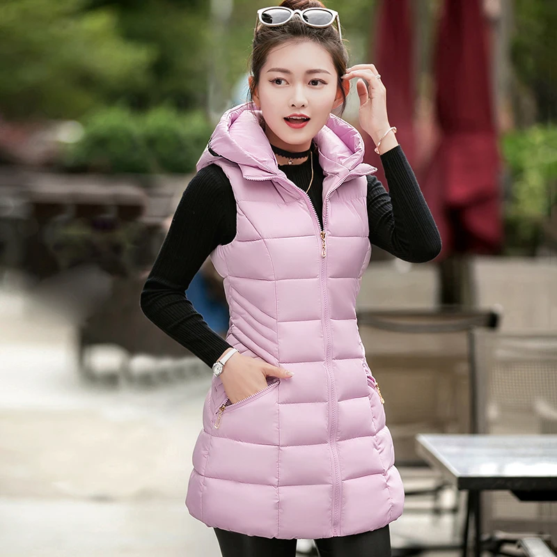ALMUERK Winter Women Long Vest hooded Turn down Collar Thick Coat Slim Waist Warm Plus Size Big
ALMUERK Winter Women Long Vest hooded Turn down Collar Thick Coat Slim Waist Warm Plus Size Big