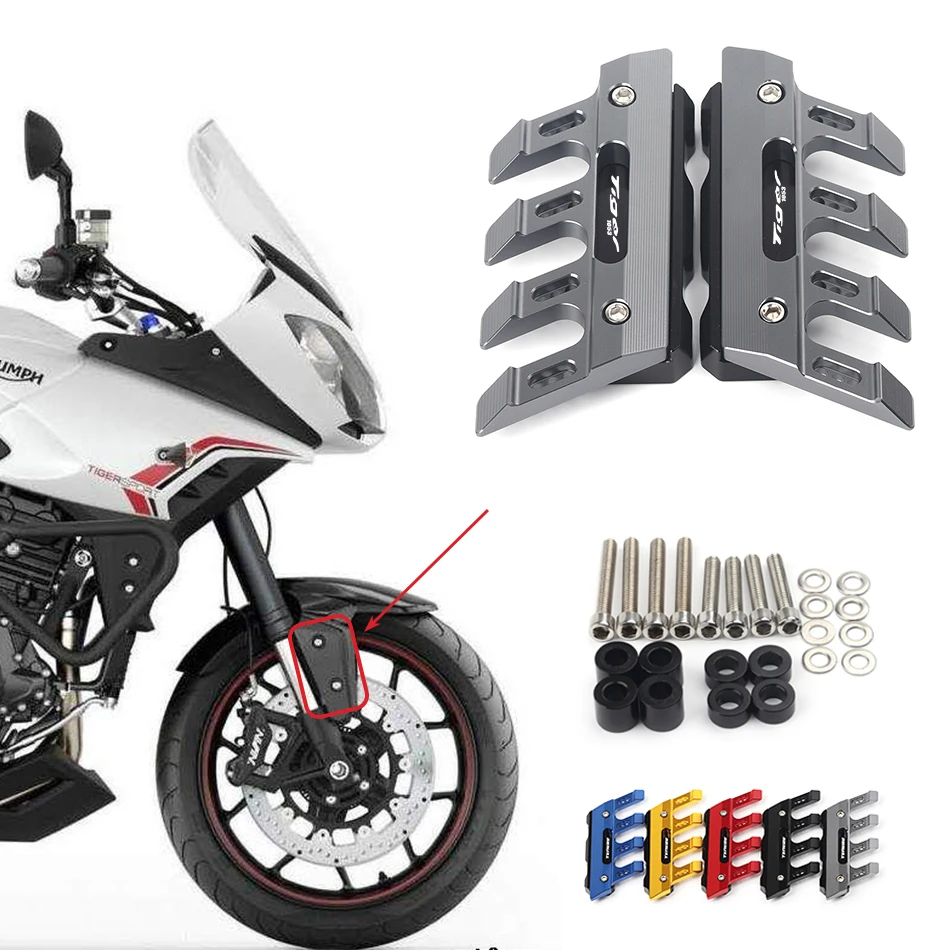Motorcycle Front Fender Side Protection Guard Mudguard Sliders For Triumph Tiger 1050 sport Accessories universal 
Motorcycle Front Fender Side Protection Guard Mudguard Sliders For Triumph Tiger 1050 sport Accessories universal