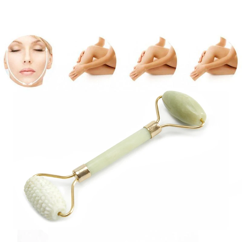 Facial Massage Roller Gua Sha Scraper Double Heads Jade Stone Face Lift Slimming Beauty Massager for Face Neck Thin Lift
Facial Massage Roller Gua Sha Scraper Double Heads Jade Stone Face Lift Slimming Beauty Massager for Face Neck Thin Lift