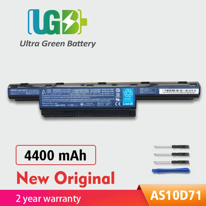 UGB New Original Battery For Acer 4741G 5741 AS10D31 AS10D41 AS10D51 AS10D61 AS10D71 AS10D73 AS10D75 AS10D3E AS10D5E AS10D81
UGB New Original Battery For Acer 4741G 5741 AS10D31 AS10D41 AS10D51 AS10D61 AS10D71 AS10D73 AS10D75 AS10D3E AS10D5E AS10D81