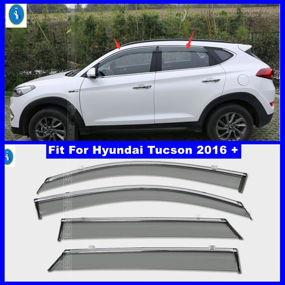 Side Window Vent Visor Sun Rain Deflector Guard Awning Shelter Adhesive For Hyundai Tucson 2016 - 2020 Car Window Accessories
Side Window Vent Visor Sun Rain Deflector Guard Awning Shelter Adhesive For Hyundai Tucson 2016 - 2020 Car Window Accessories