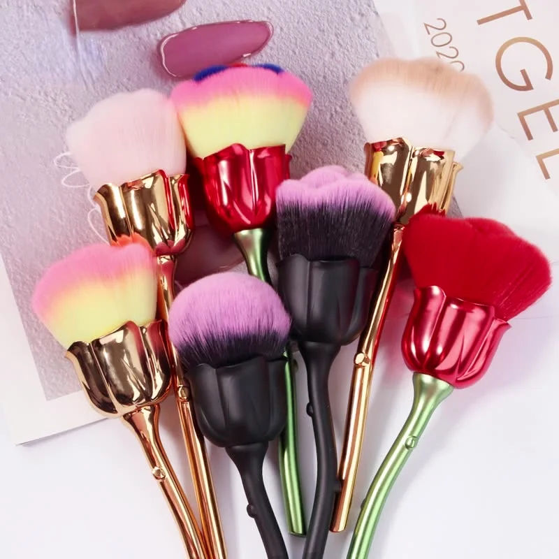 Dot Blooming Mirror Glitter Handle Polish Picker Manicure Clean Soft Brush Dust Powder Removal Rose Flower Shape Nail Art Tools
Dot Blooming Mirror Glitter Handle Polish Picker Manicure Clean Soft Brush Dust Powder Removal Rose Flower Shape Nail Art Tools
