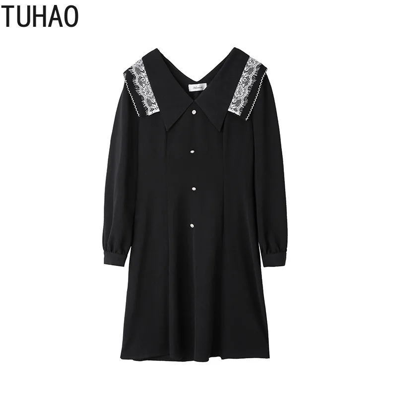 TUHAO Big Size Dress for Women 4XL 3XL Women's Autumn Long Sleeve Dress Lace Collar Black Dresses Elegant Office Lady Dress WM34
TUHAO Big Size Dress for Women 4XL 3XL Women's Autumn Long Sleeve Dress Lace Collar Black Dresses Elegant Office Lady Dress WM34