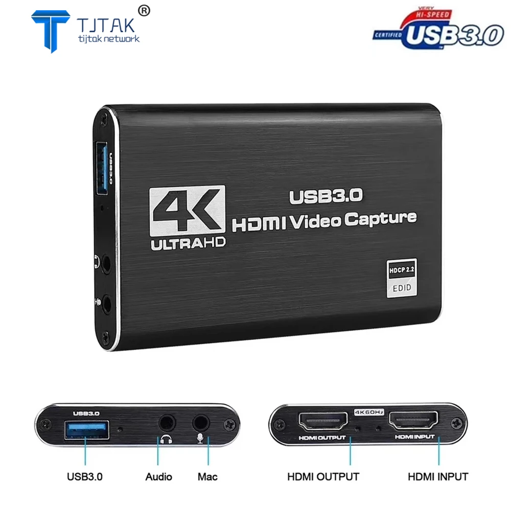 USB 3.0 4K HDMI-Placa de Captura de Video Compativel 1080P JOGO grabber USB 2.0 Placa de Captura Para YouTube Obs Transmissao DA
USB 3.0 4K HDMI-Placa de Captura de Video Compativel 1080P JOGO grabber USB 2.0 Placa de Captura Para YouTube Obs Transmissao DA