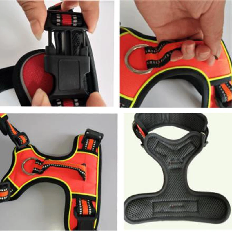 Dog Harness Adjustable No-Pull Reflective Nylon Dog Leash Chest Strap Vest Padded Medium Large Dogs Pet Supplies Collar Perro
Dog Harness Adjustable No-Pull Reflective Nylon Dog Leash Chest Strap Vest Padded Medium Large Dogs Pet Supplies Collar Perro