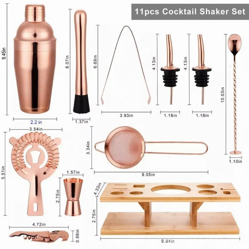 Cocktail Shaker Making Set 11pcs Bartender Kit For Mixer Wine Martini Stainless Steel Bars Tool Home Party Accessories
Cocktail Shaker Making Set 11pcs Bartender Kit For Mixer Wine Martini Stainless Steel Bars Tool Home Party Accessories