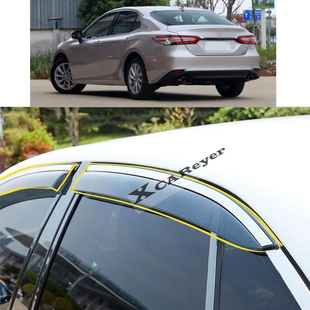 For TOYOTA Camry XV70 8th 2018 2019 2020 2021 Car Body Styling Sticker Plastic Window Glass Wind Visor Rain/Sun Guard Vent Parts
For TOYOTA Camry XV70 8th 2018 2019 2020 2021 Car Body Styling Sticker Plastic Window Glass Wind Visor Rain/Sun Guard Vent Parts
