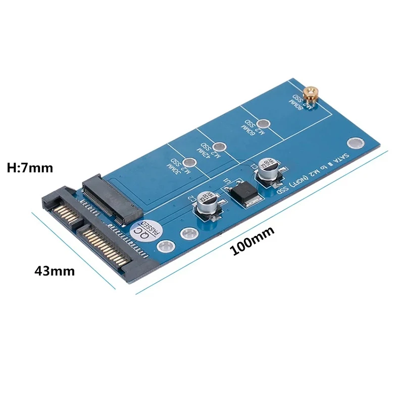 Переходник NGFF M.2 SSD на SATA 3 0 для жесткого диска 30/42/60/80 мм |