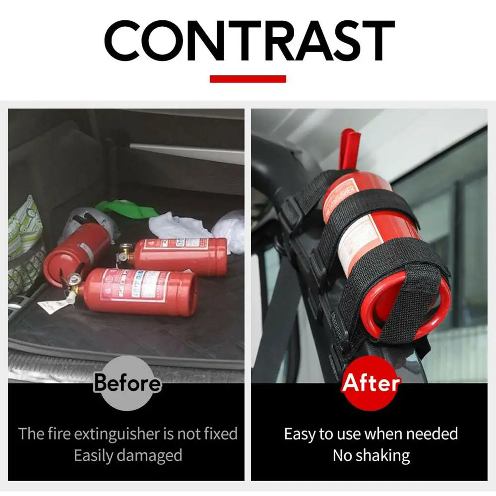 Car Fire Extinguisher Belt Bandage For Wrangler JK TJ JL Adjustable Roll Bar Fire Extinguisher Strap Mount Holder Car Trunk Boot
Car Fire Extinguisher Belt Bandage For Wrangler JK TJ JL Adjustable Roll Bar Fire Extinguisher Strap Mount Holder Car Trunk Boot