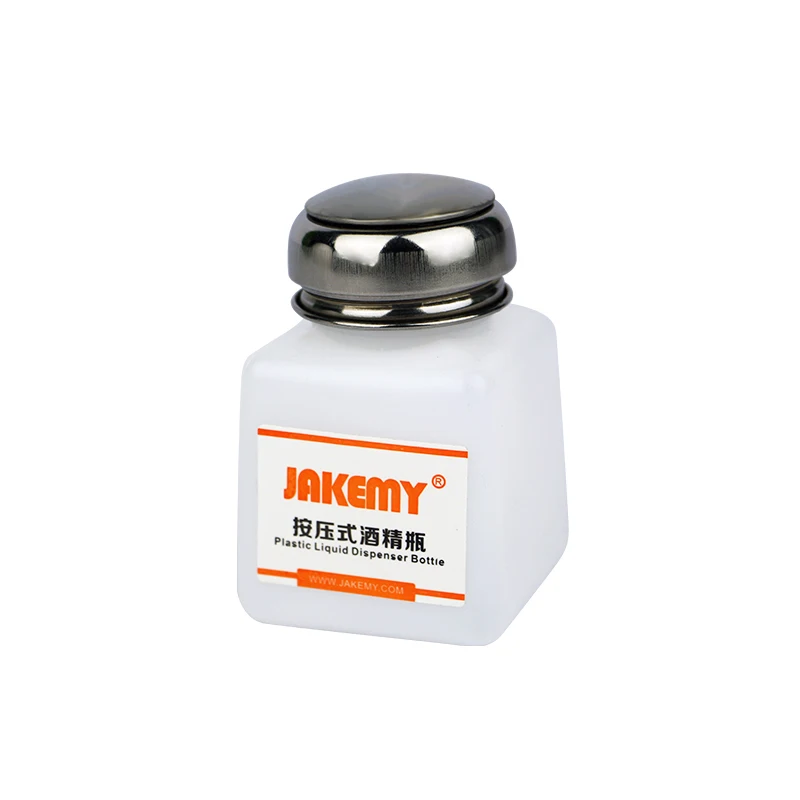 JAKEMY 120/180ML Plastic Liquid Dispenser Bottle Empty Alcohol Press Bottle Container Glue Residue Remover Clean Tools
JAKEMY 120/180ML Plastic Liquid Dispenser Bottle Empty Alcohol Press Bottle Container Glue Residue Remover Clean Tools
