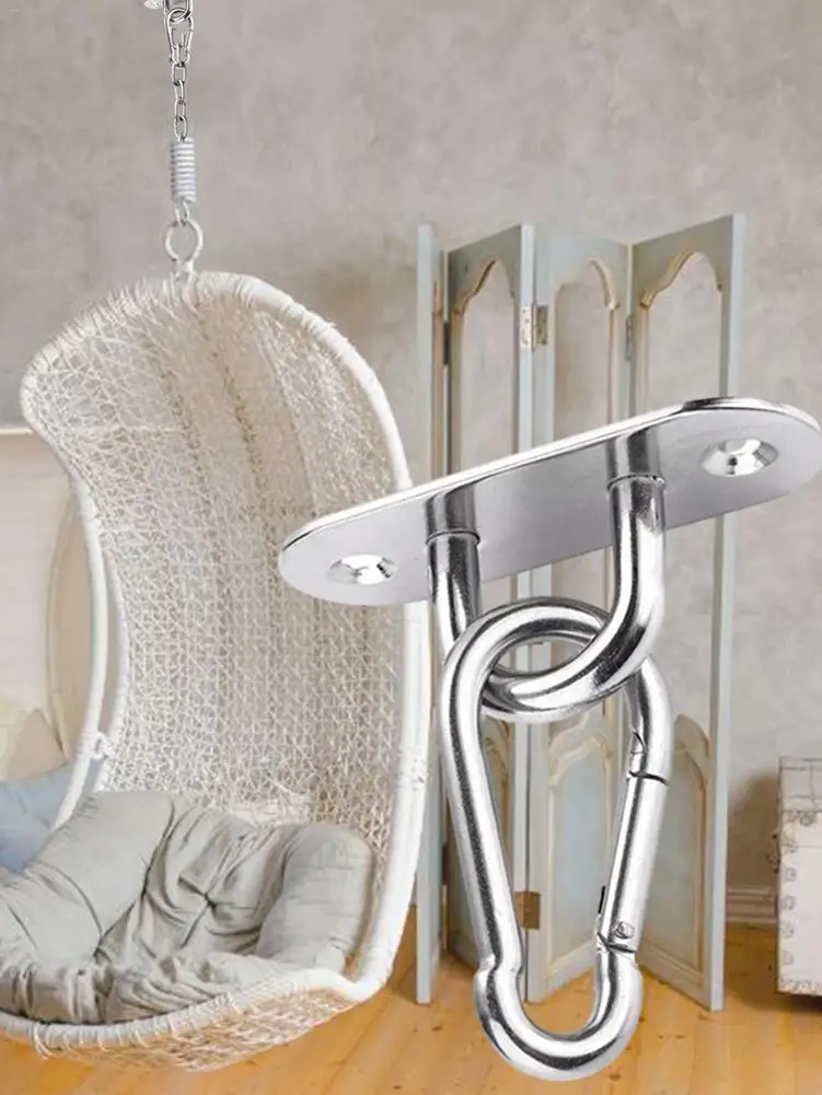 New Stainless Steel Rotating Load-bearing Hook Hammock Fixed Plate, Boxing Sandbag Hanging Chair Fixed Buckle Swing Accessories
New Stainless Steel Rotating Load-bearing Hook Hammock Fixed Plate, Boxing Sandbag Hanging Chair Fixed Buckle Swing Accessories