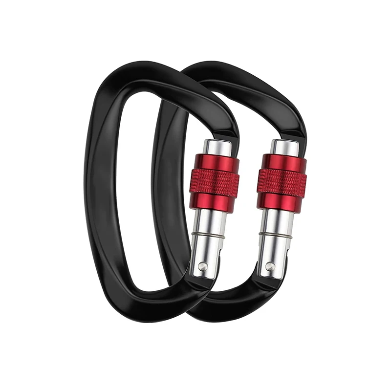 2pcs 25KN Mountaineering Caving Rock Climbing Carabiner D Shaped Safety Master Screw Lock Buckle Escalade Equipement
2pcs 25KN Mountaineering Caving Rock Climbing Carabiner D Shaped Safety Master Screw Lock Buckle Escalade Equipement
