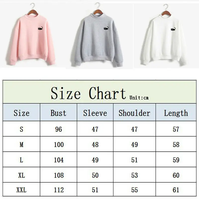 Women's Sweatshirts Long Sleeve Cat Print Hoodies Sweatshirt Pullover Tops Casual O-Neck Pullover Couple Hoodie Poleron mujer
Women's Sweatshirts Long Sleeve Cat Print Hoodies Sweatshirt Pullover Tops Casual O-Neck Pullover Couple Hoodie Poleron mujer