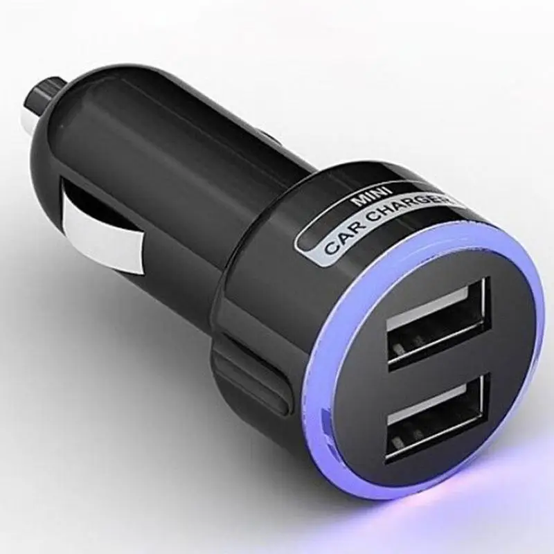 2 порта USB Автомобильное зарядное устройство QC3.0 Быстрая зарядка Авто Зарядка