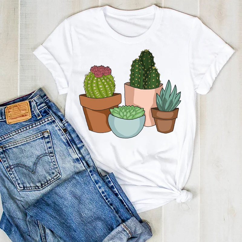 Women Lady Plant Summer Fashoion Flower Cactus Ladies T Tee Tshirt Womens Female Top Shirt Clothes Graphic Clothing T-shirt
Women Lady Plant Summer Fashoion Flower Cactus Ladies T Tee Tshirt Womens Female Top Shirt Clothes Graphic Clothing T-shirt