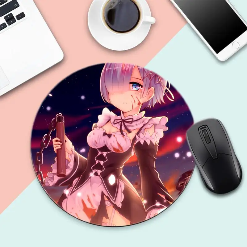 Rem cute lovely girl Rubber PC Computer Gaming mousepad Desk Table Protect Game Office Work Round Mouse Mat pad XL Non-slip
Rem cute lovely girl Rubber PC Computer Gaming mousepad Desk Table Protect Game Office Work Round Mouse Mat pad XL Non-slip