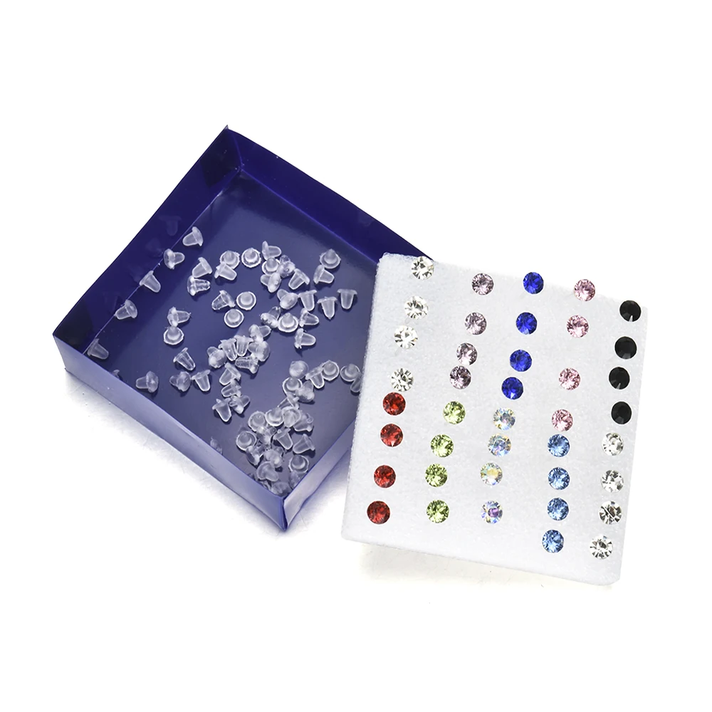 20 Pairs/Set 2mm,3mm,4mm,5mm Fashion color white Crystal Prevent allergy Cute Ear Stud Earrings Women Jewelry festival Gift
20 Pairs/Set 2mm,3mm,4mm,5mm Fashion color white Crystal Prevent allergy Cute Ear Stud Earrings Women Jewelry festival Gift