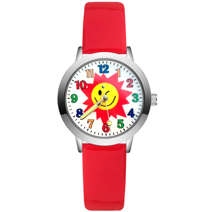 Fashion Cartoon Cute Sun Flower Style Children's Kids Student Girls Quartz Leather Wrist Watches JA189
Fashion Cartoon Cute Sun Flower Style Children's Kids Student Girls Quartz Leather Wrist Watches JA189