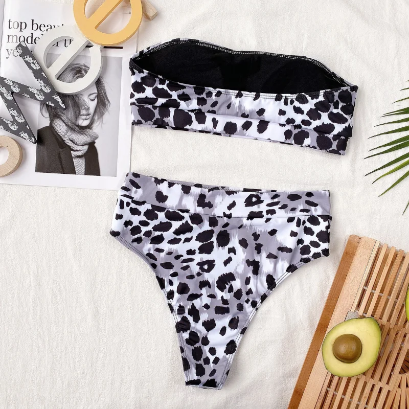 Tube Top Leopard Print Sexy Swimsuit Summer 2021 New Fashion Women's Split Swimsuit Ladies Bikini Beach Women
Tube Top Leopard Print Sexy Swimsuit Summer 2021 New Fashion Women's Split Swimsuit Ladies Bikini Beach Women