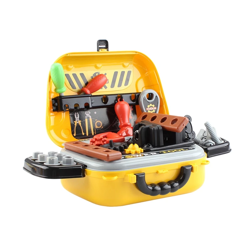 29Pcs Kids Tools Suitcase Repair Toys Tool Kit Toy Toolbox Pretend Play Toys Tools for Kids , Crossbody Shoulder Bag
29Pcs Kids Tools Suitcase Repair Toys Tool Kit Toy Toolbox Pretend Play Toys Tools for Kids , Crossbody Shoulder Bag